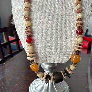 Vintage mixed media necklace
